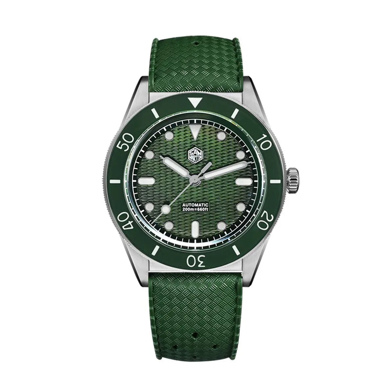 San Martin Official 39mm Guilloche MOP Dial Miyota 90S5 Sport Watch Automatic Mechanical Sapphire Bezel 20 - Visuel 8 | SAMAG