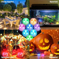 Mini Submersible LED Lights Small Underwater Tea Lights Candles Waterproof with Remote Battery Operated for Home Party Wedding