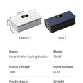 Plastic Bag Sealer Mini Heat Bag Sealing Machine Rechargeable Handheld Food Packaging Heat Sealer Thermal Bags Sealing Machine