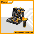DEKO Household Hardware Tool Box 126PCS Set with 8V Cordless Drill Electrician's Car Repairing Woodwork | SAMAG