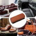 Quality Leather Shoe Brush Solid Wooden Handle Details Polishing and Cleaning  Brush Horse Hair Soft Wood Brush Shoe Accessories