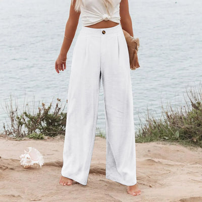 Cotton - Linen Pants Women's Casual Lightweight Trousers | SAMAG