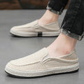 Summer Casual Loafers Men Breathable Slip On Urban Shoes Men Classic Linen Canvas Sneakers Male Light Flats Lazy Shoes Cheap