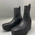 Men's Chelsea Boots Platform High Heels Man Gothic Sneakers Leather Kiss Boots Vintage Trendy Designer Shoes