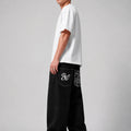 UP.THE Men Black Baggy Wide Leg Jeans, Y2K Oversized | SAMAG