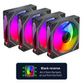 Teucer Infinite Mirror 120mm 5V 3Pin ARGB PC Case FAN 12V 4Pin PWM 800-2000RPM 12cm Chassis CPU Water Cooling Ventilator