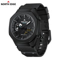 NORTH EDGE MERCURY Men's Military Digital Watch Stopwatch Waterproof 50M Sports Watches World Time