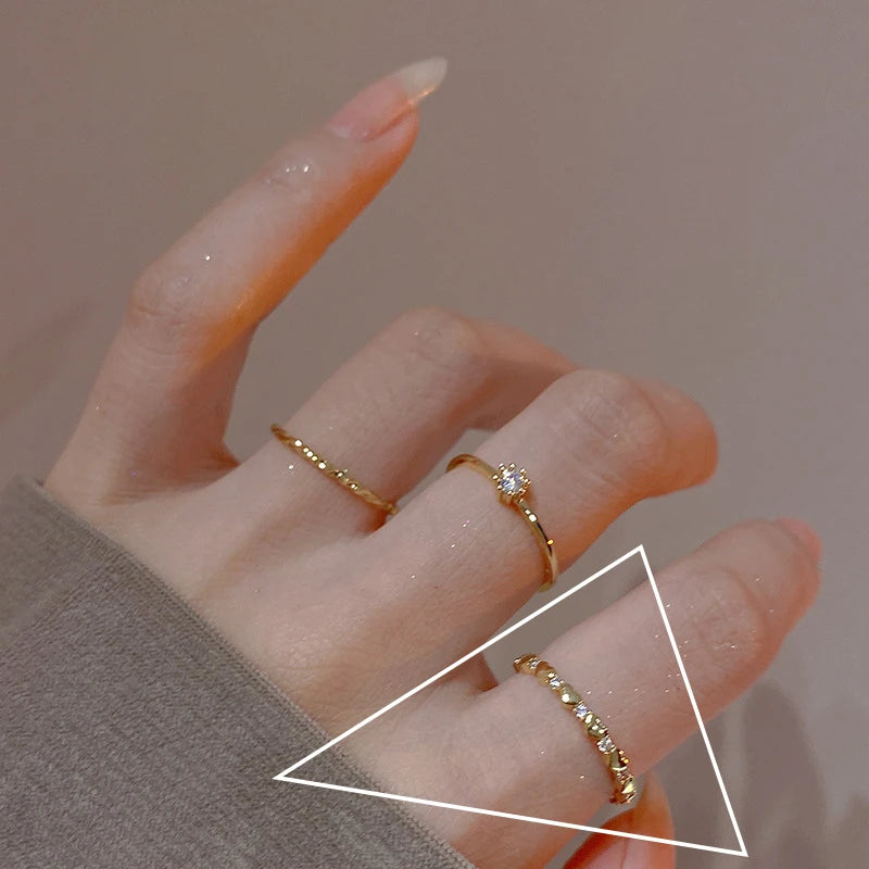 925 Sterling Silve Love Heart Hollowed Out Ring For Women Girl Extremely Fine Korea Ins Jewelry Gift Dropshipping