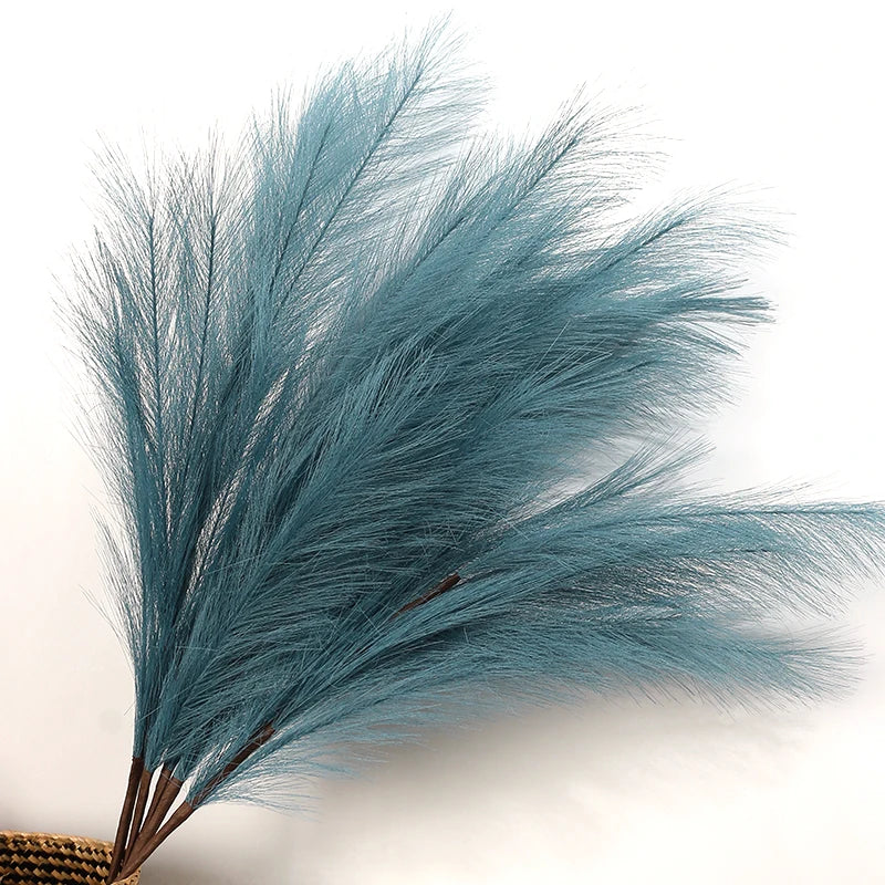 90/120cm Artificial Pampas Grass Bouquet Fake Flower for Home Room Decor Garden Wedding Decoration Outdoor Simulation Plant Reed