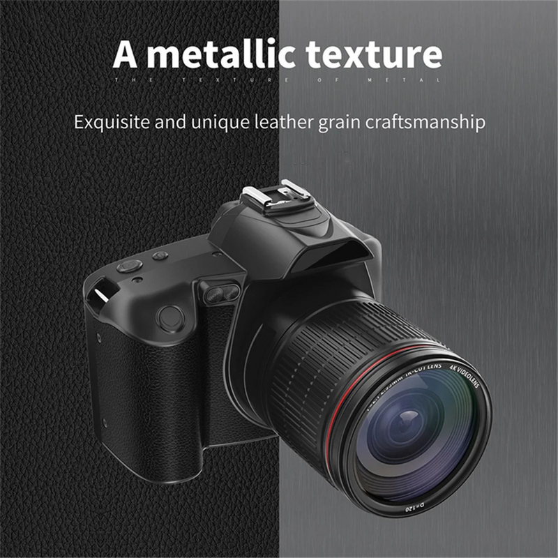 D5 6400Megapixel HD WiFi Digital Video Camera 4K Dual Lens Camcorder with Display 16X Zoom DSLR Camera No Memory Card