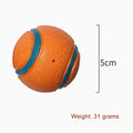 Elastic Indestructible Dog Squeaky Ball Toy Chew Resistant Interactive Pet Toy For Teeth Grinding Training Self Entertainment