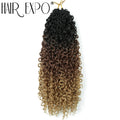 14"Curly Passion Twist Crochet Hair Synthetic Yanky Twist Braiding Hair Extensions Pre-twisted Pre-Looped Senegalese Twist Hair