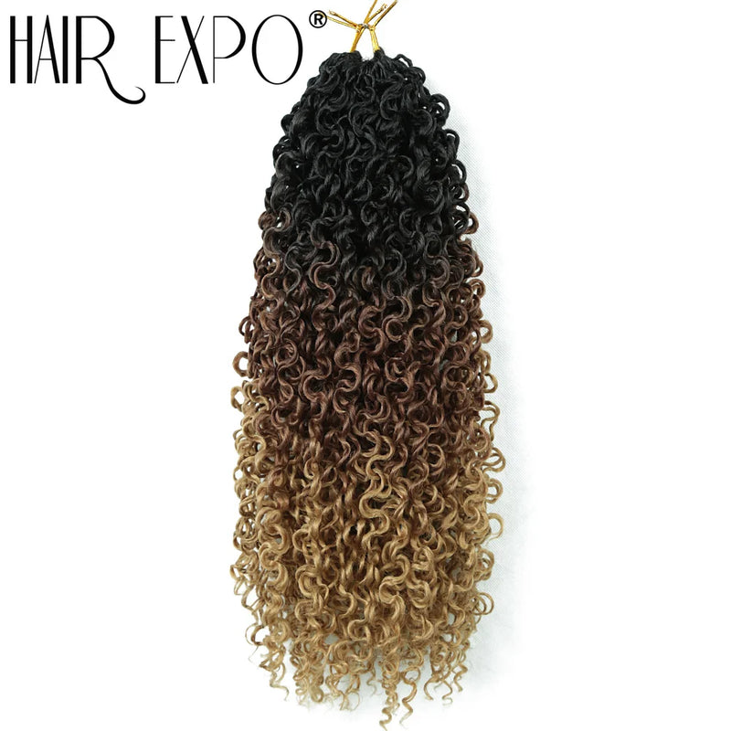 14"Curly Passion Twist Crochet Hair Synthetic Yanky Twist Braiding Hair Extensions Pre-twisted Pre-Looped Senegalese Twist Hair