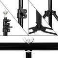 SH Photography1.5*2/2*2M T-Shape Backdrop Background Stand Frame Support System Kit For Photo Studio Video Chroma Key With Party