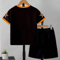 Boys' Outfit Number 67 Mosaic Print T - Shirt Shorts Suit - View 3 | SAMAG
