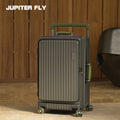 Side Opening Suitcase Wide Trolley Travel Case with Skating Spinner Wheels TSA Lock Rolling Luggage PC Material 20/24/26/28inch
