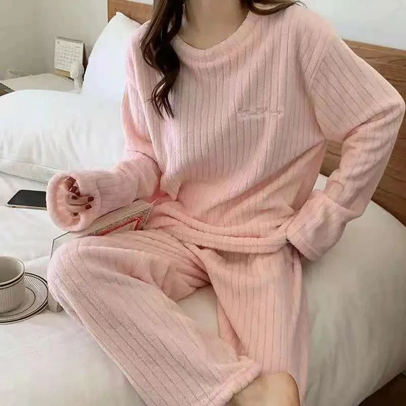 Winter Women's New Pajamas Homewear Suit Fall and Warm | SAMAG