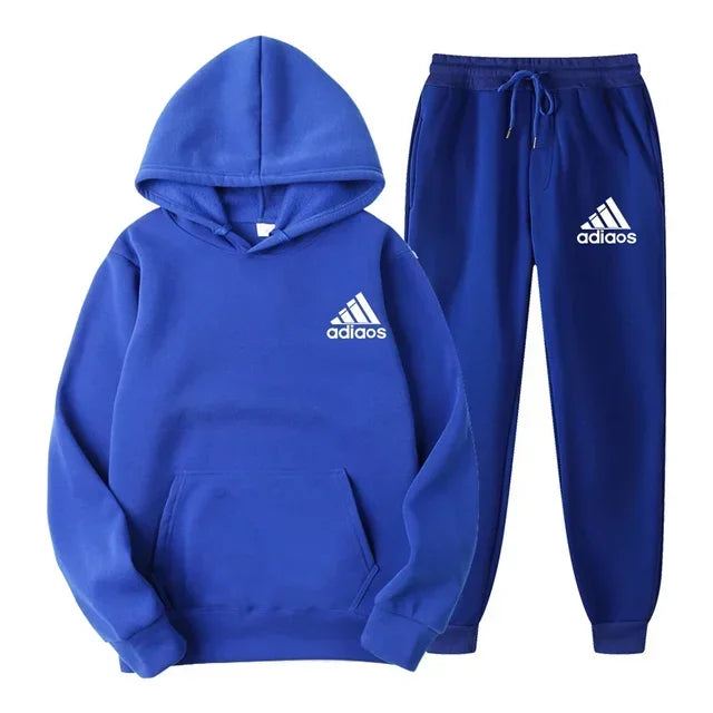 Popular autumn and winter hooded sweatshirt+jogging pants set suitable for both men and women in sports and - View 13 | SAMAG