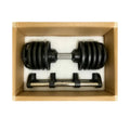 Heavy Duty Commercial Adjustable Electroplated Dumbbell | SAMAG