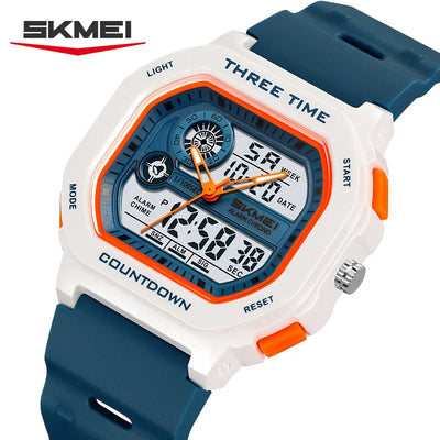 2641 Military Countdown Mens Wristwatches Chrono Alarm Watches Dual - display Digital Watch for Waterproof Relojes | SAMAG