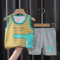 Children Clothing Vest Suit Sets Summer Cotton T - Shirts - View 14 | SAMAG