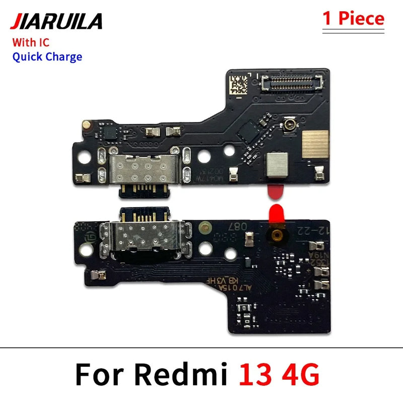 New USB Charge Port Jack Dock Connector Charging Board Flex Cable For Xiaomi Redmi 12 12C 13 13C 14C 15 15C 4G 5G