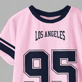 Girls' Simple Digital Print Set: Short - Sleeved T - Shirt - View 4 | SAMAG