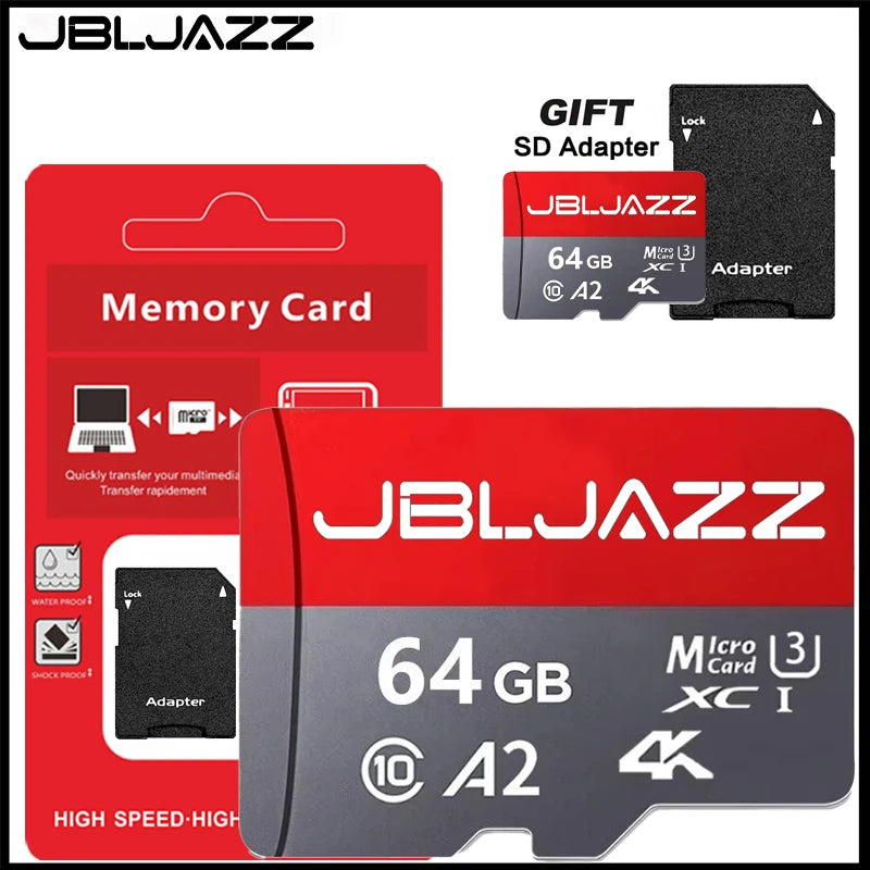 High-Speed Memory Card A2 U3 4K Micro TF SD Card 64GB 128GB 256GB 512GB C10 for UAV Phone Nintendo Switch