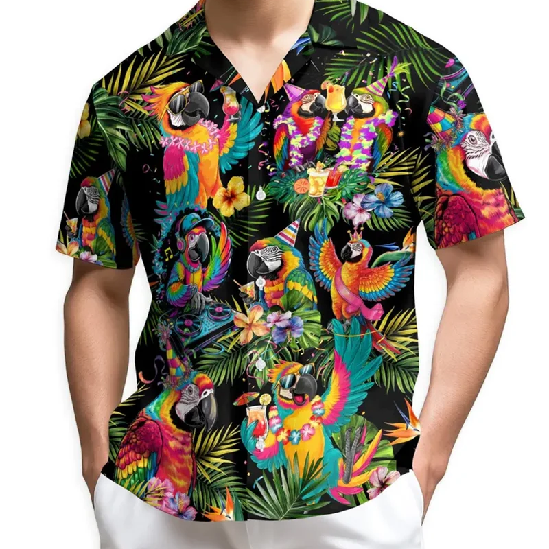 Dragon Print Aloha Shirt Men Women Bold Golden Graphic | SAMAG