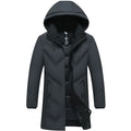Top Grade Designer New Brand Men Parka Jacket Thick Casual Fashion Windbreaker Hooded Bubble Coats Long Mens Clothes 2025