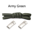 Metal Lock Magnetic Shoelaces Flat Sports Enthusiasts No Tie Shoe Laces Safe And Reliable Lazy Shoelace Rubber Band Shoestrings