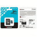 Kingston 256GB Canvas Go Plus Micro SD Card 200MB/s A2 U3 V30 Class 10 MicroSDXC Memory Card for Smartphone Drone 4K Video
