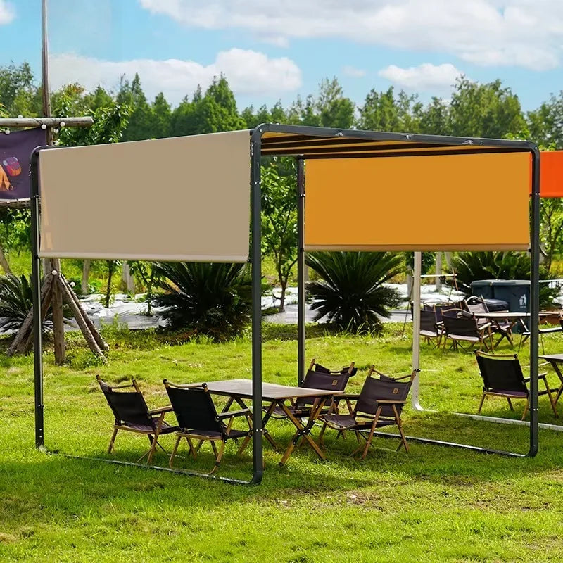 Any Size Custom Built In LED Strip Aluminum Gazebo Warm - View 6 | SAMAG