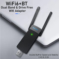 Bluetooth5.3 1800Mbps WiFi 6 USB Adapter 5G/2.4GHz USB3.0 Wi - fi Dongle Wireless Network Card Gain - Visuel 2 | SAMAG