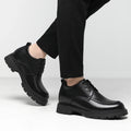 Invisible Comfortable Heightened Shoes for Men 3/6/8CM Thick Platform Genuine Leather Man Dress Shoes Casual Elevator Derby Shoe