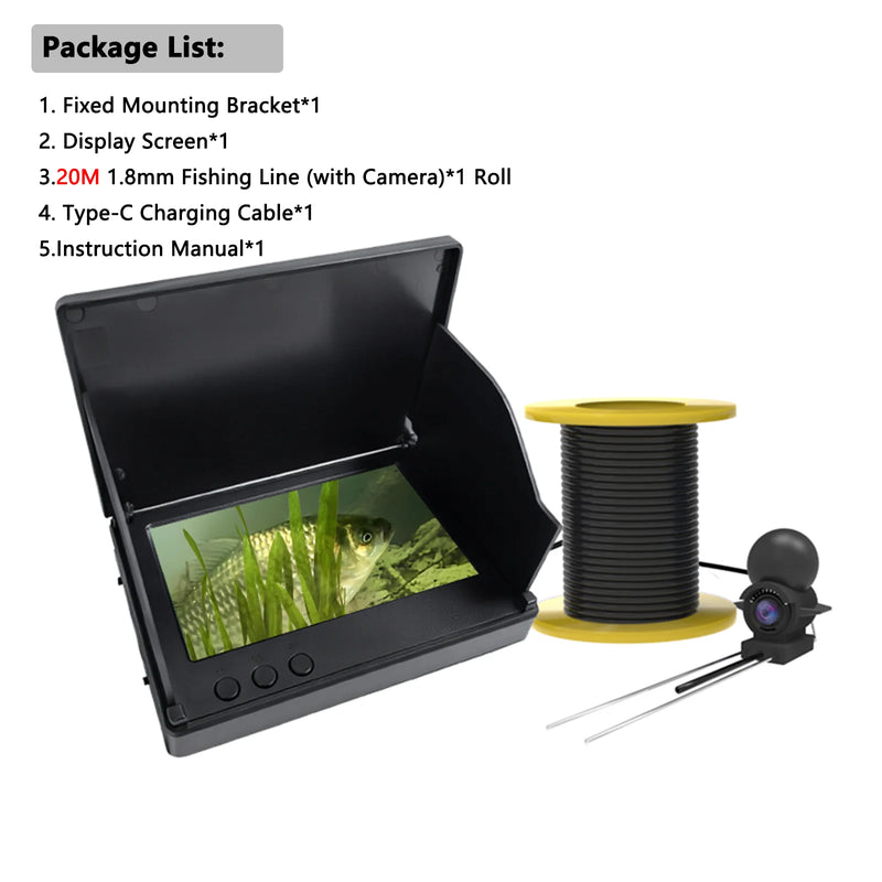 Dodosee Handheld 1080P 4.3'' LCD Fish Finder Portable - View 7 | SAMAG