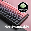 MCHOSE G75 Pro Wireless Mechanical Keyboard 75% Layout Gasket Mounted 5 Layers Dampening RGB Backlit Tri-Mode Hot Swappable