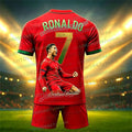 Special Ronaldo No.7 Football Jersey Tee Shorts Set Women - View 8 | SAMAG