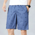 Men's Camo Shorts Elastic Waistband Casual Cargo Hiking | SAMAG
