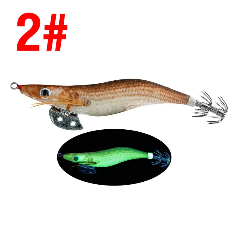 7.2G-14G Squid Jig Hard Fishing Lure Shrimp Prawn | SAMAG