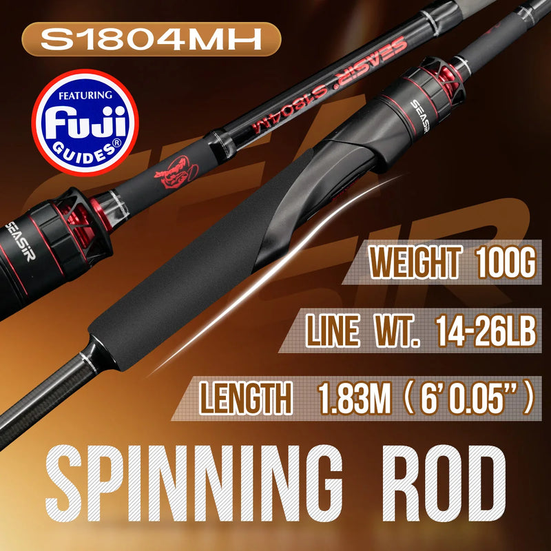 Seasir Salminus XF M/MH Spining&Casting Fishing Rod FUJI | SAMAG