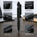 Tactical Pen Self Defense Multifunction Emergency Survival Tool Glass Breaker Tungsten Steel Writing Pen Outdoor Rescue Escape