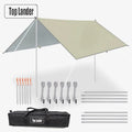5x3m 4x3m Tarp With Support Pole Rope Peg Waterproof - View 2 | SAMAG