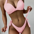 Summer Fashion Solid Color Strap Bikini Anti-Wrinkle | SAMAG