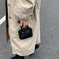 LEFTSIDE Big PU Leather Short Handle Shoulder Bag for Women 2025 Winter Luxury Tote Bag Lady Designer Retro Handbags and Purses