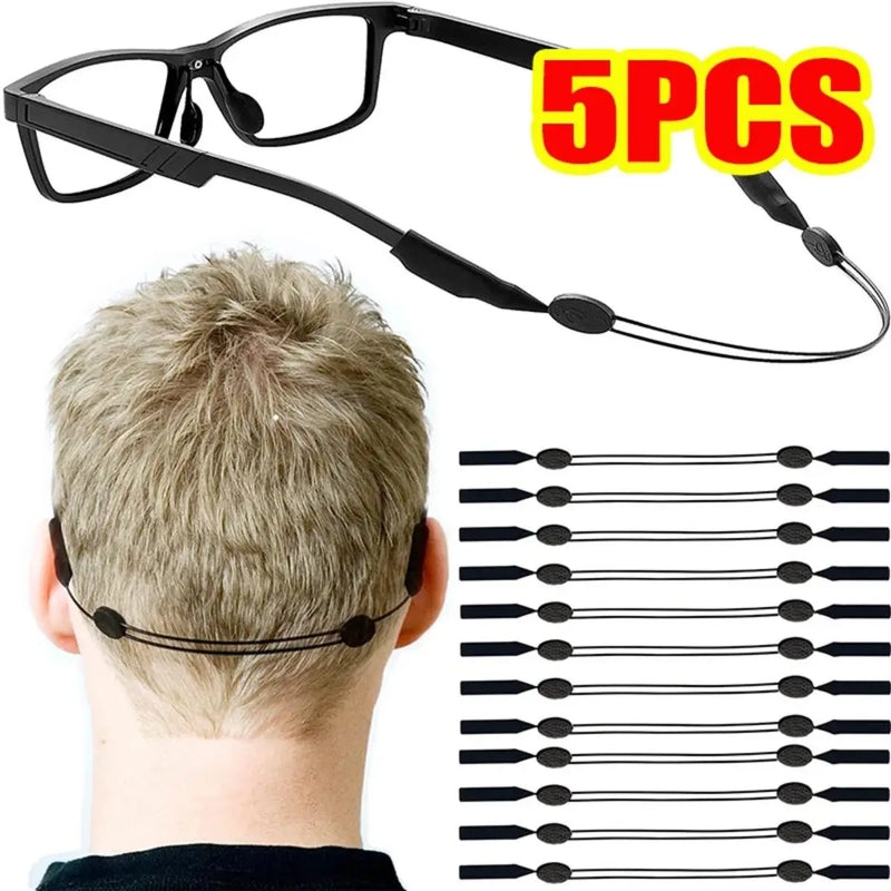 Anti Slip Elastic Glasses Rope Stretchable Eyeglasses Cord Soft Spectacles Lanyard Swimming Running Lasting Sturdy Eyewear Strap