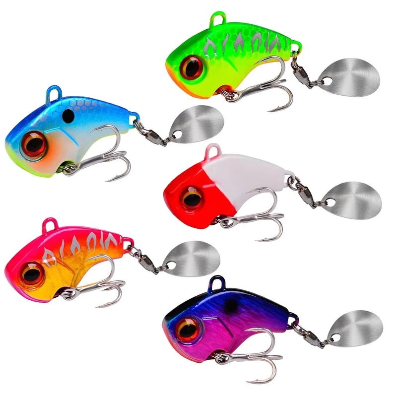 Fishing Lures Wobble Rotating Metal Vib Vibration Bait | SAMAG