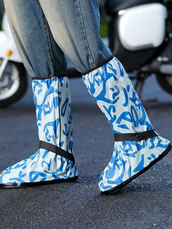 High Summer Work Male Shoes Print Mud Fashion On Offer Waterproof and Non-slip Wear-resistant Plastic Low-heel Men's Rain Boots
