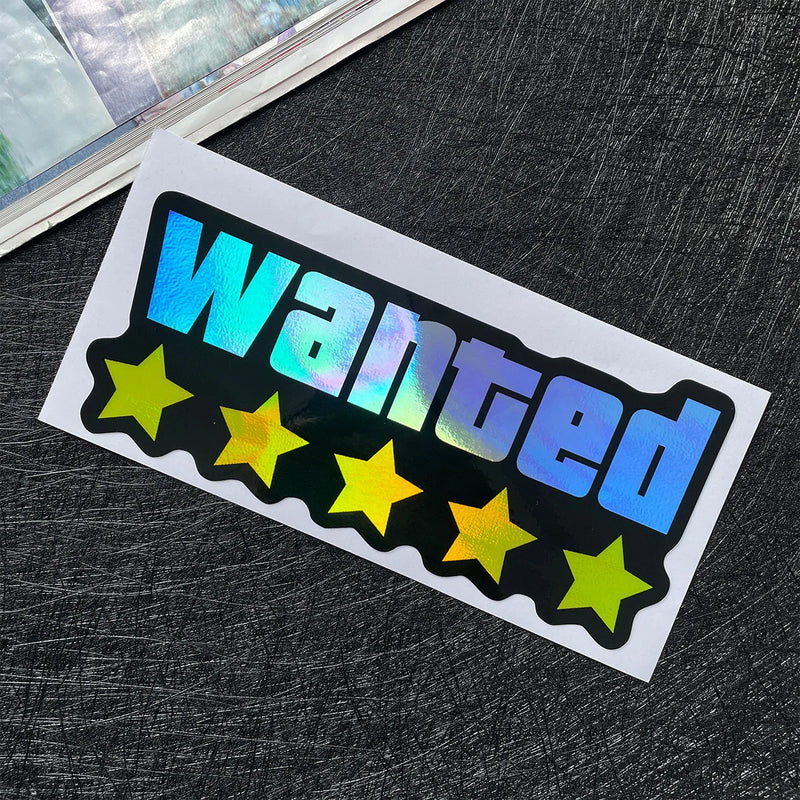 WANTED Motorcycle Sticker Vinyl Waterproof Decal Adaptable Motorcycle / Body / Helmet Motorcycle Decoration Accessories