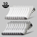 10 Pairs men's short socks Summer thin black white grey | SAMAG